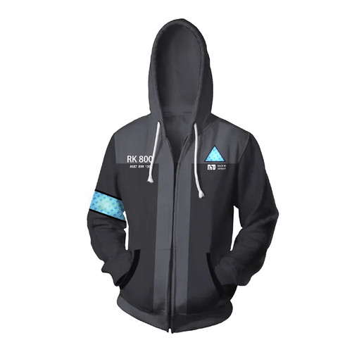 Felpa con cappuccio - zip, uomo