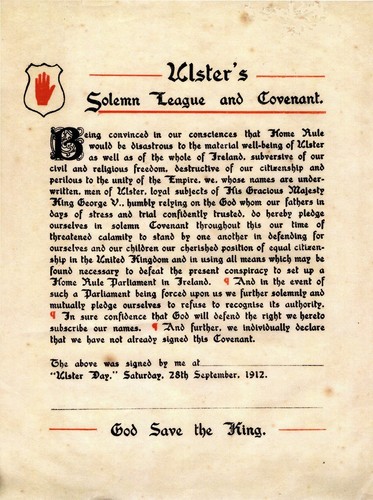 Ulster solemn league - solemn,