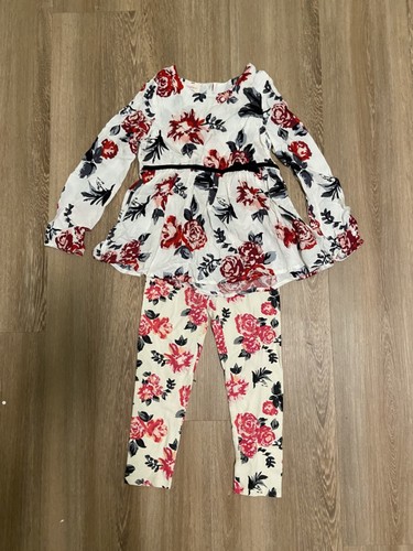 Set tunica leggings floreali - e,
